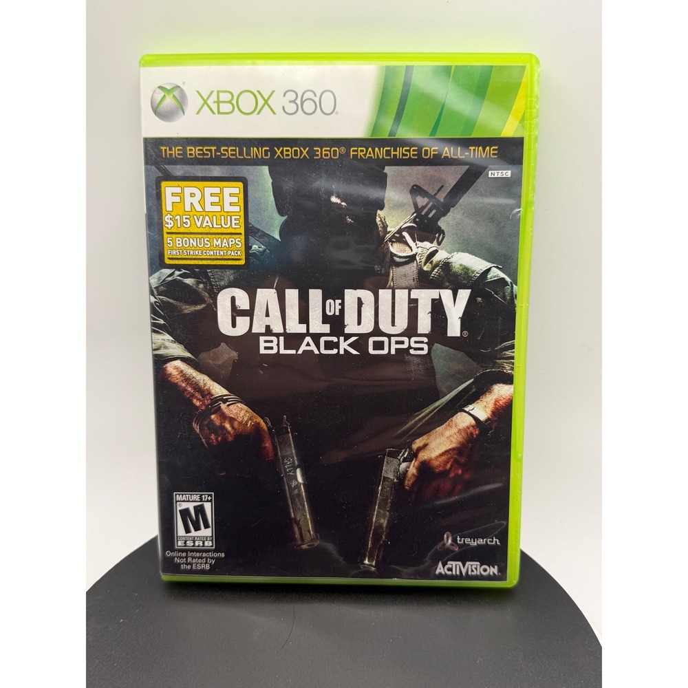 Call of Duty Black Ops Xbox 360 Activision Treyarch First Person Shooter Game